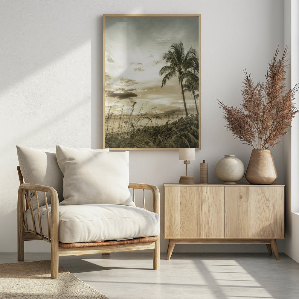 BONITA BEACH Vintage Sunset | Poster