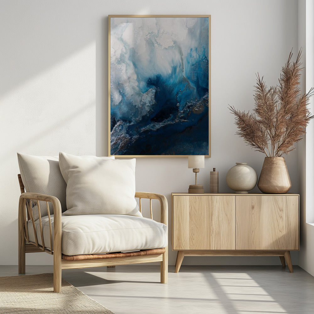 Seascape abstraction - Blue Waters | Poster