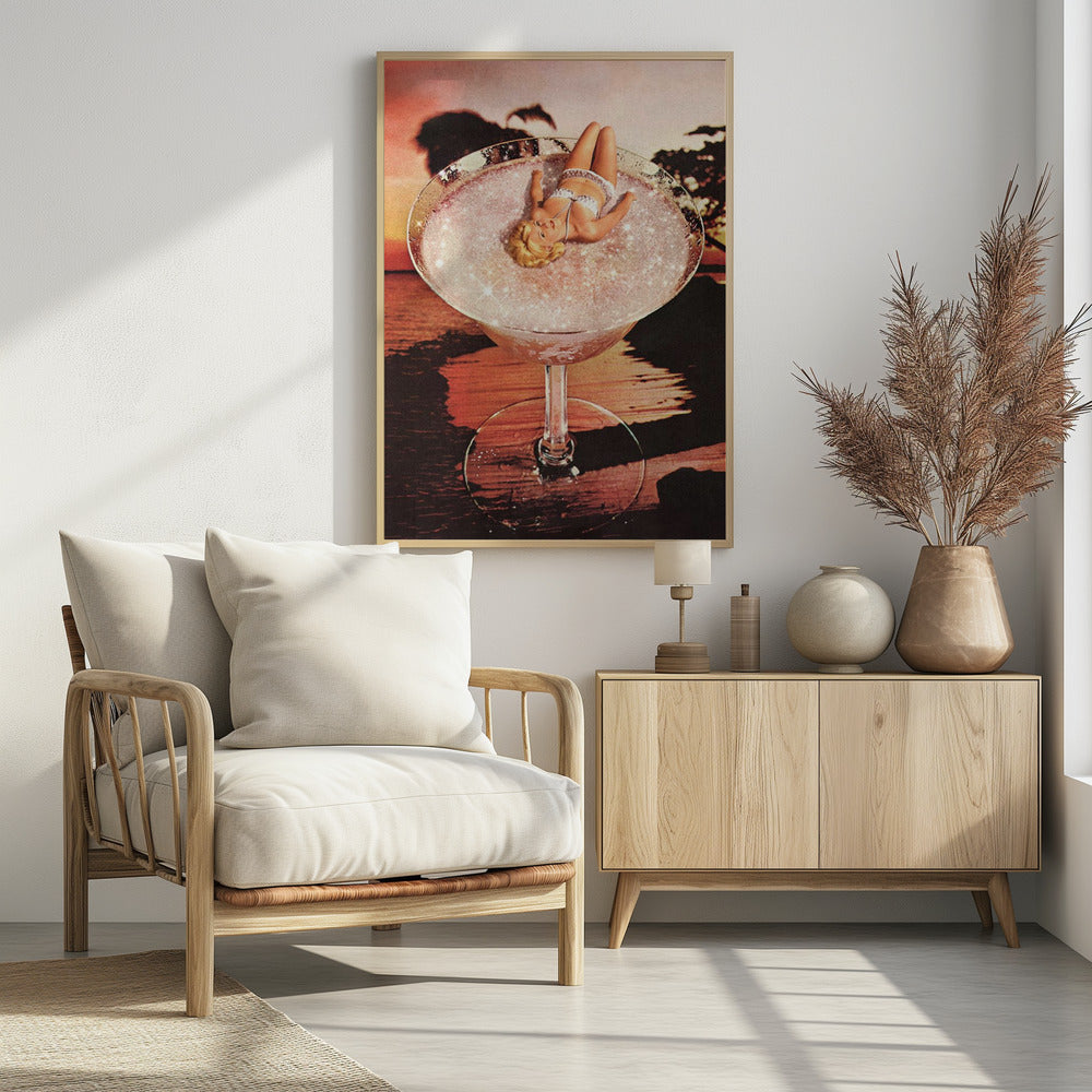 Glitter Pink Margarita | Poster