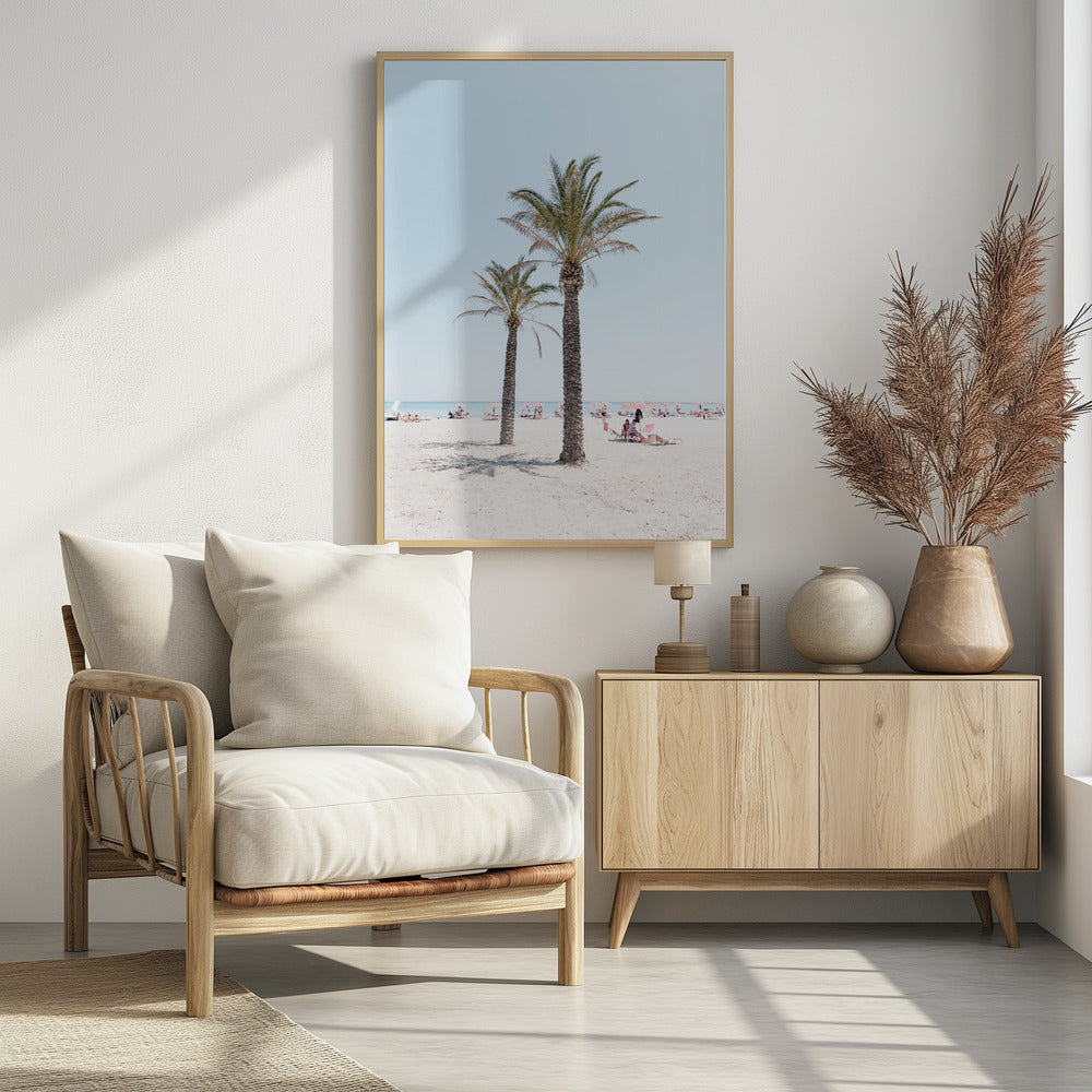 Palm tree at the beach | Poster