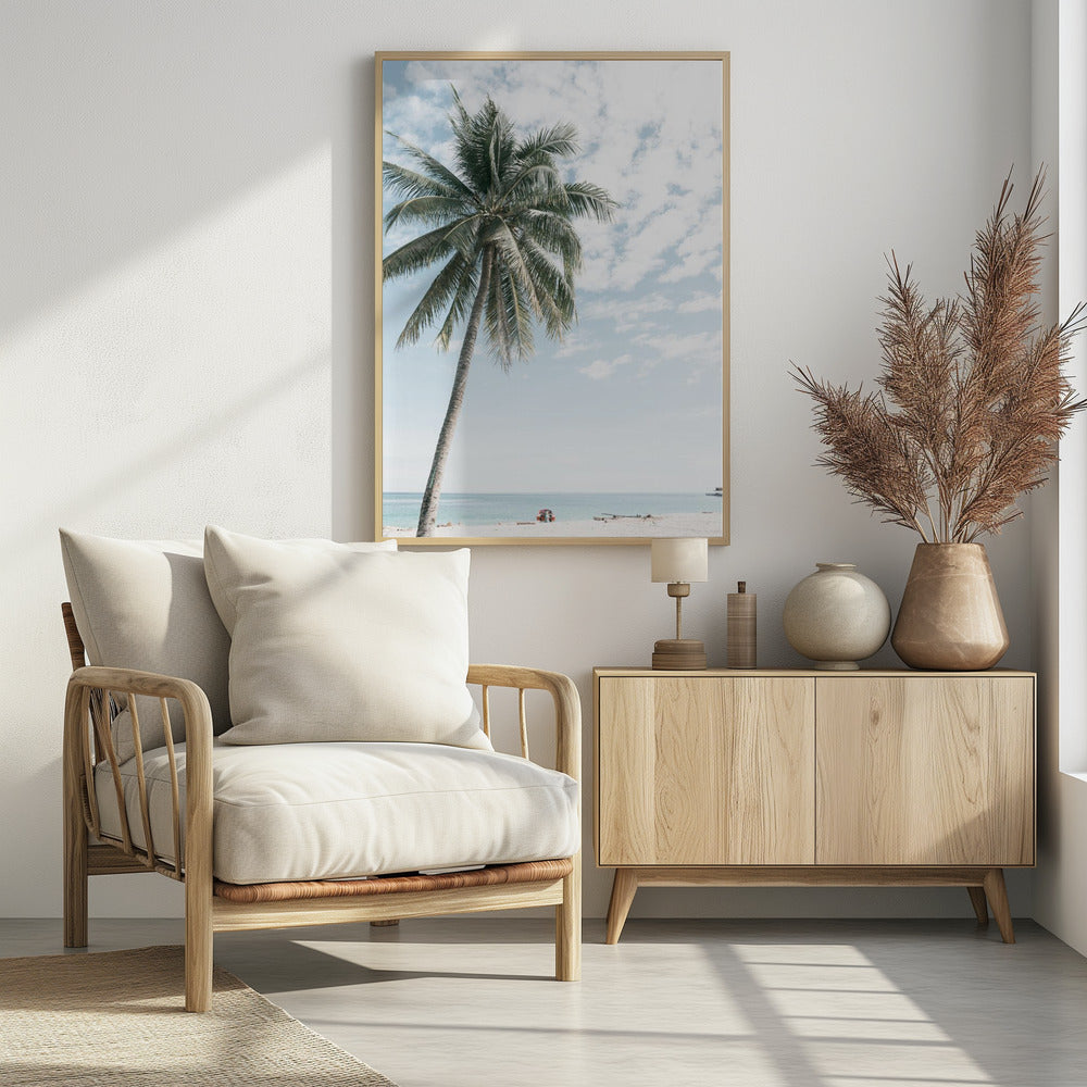 Palm tree at the beach 2 | Poster