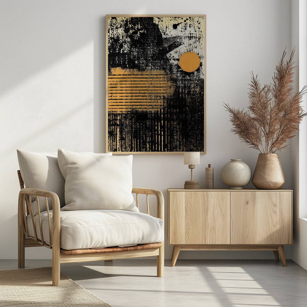 Brushstrokes With Textured Patterns | Poster