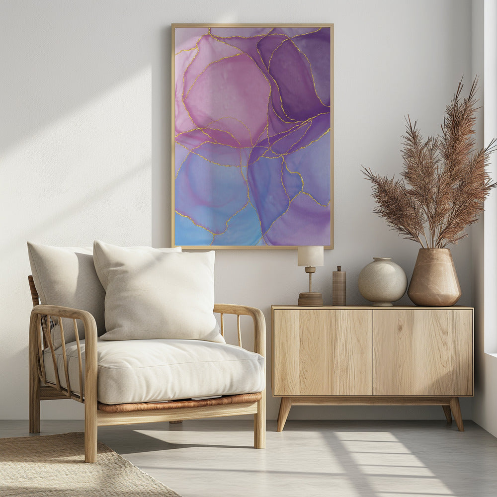 Abstract Pastel &amp; Gold | Poster