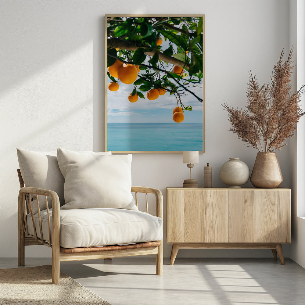 Amalfi Coast Oranges IV | Poster