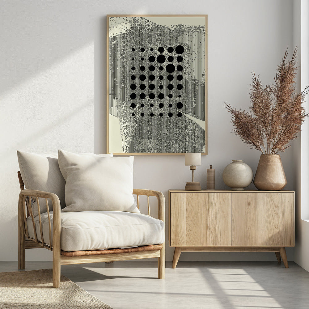 Black Geometric Circles | Poster