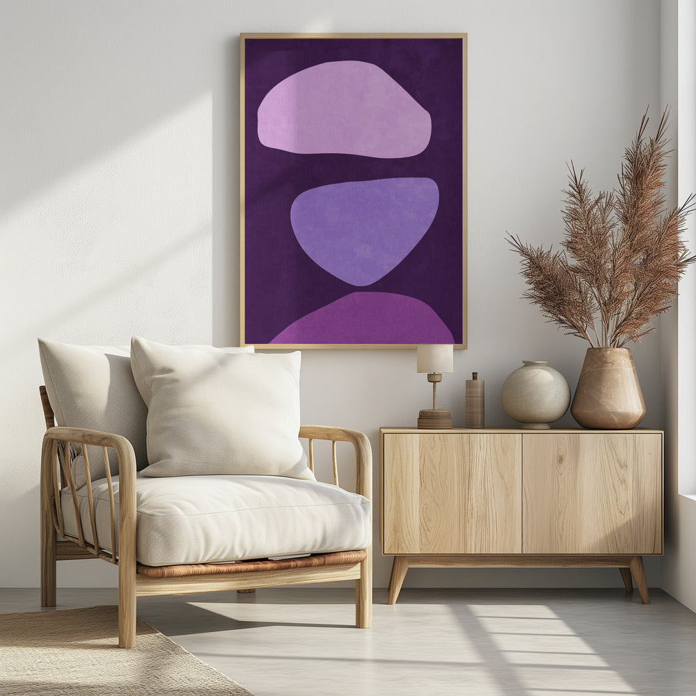 Abstract Forms Violet | Poster