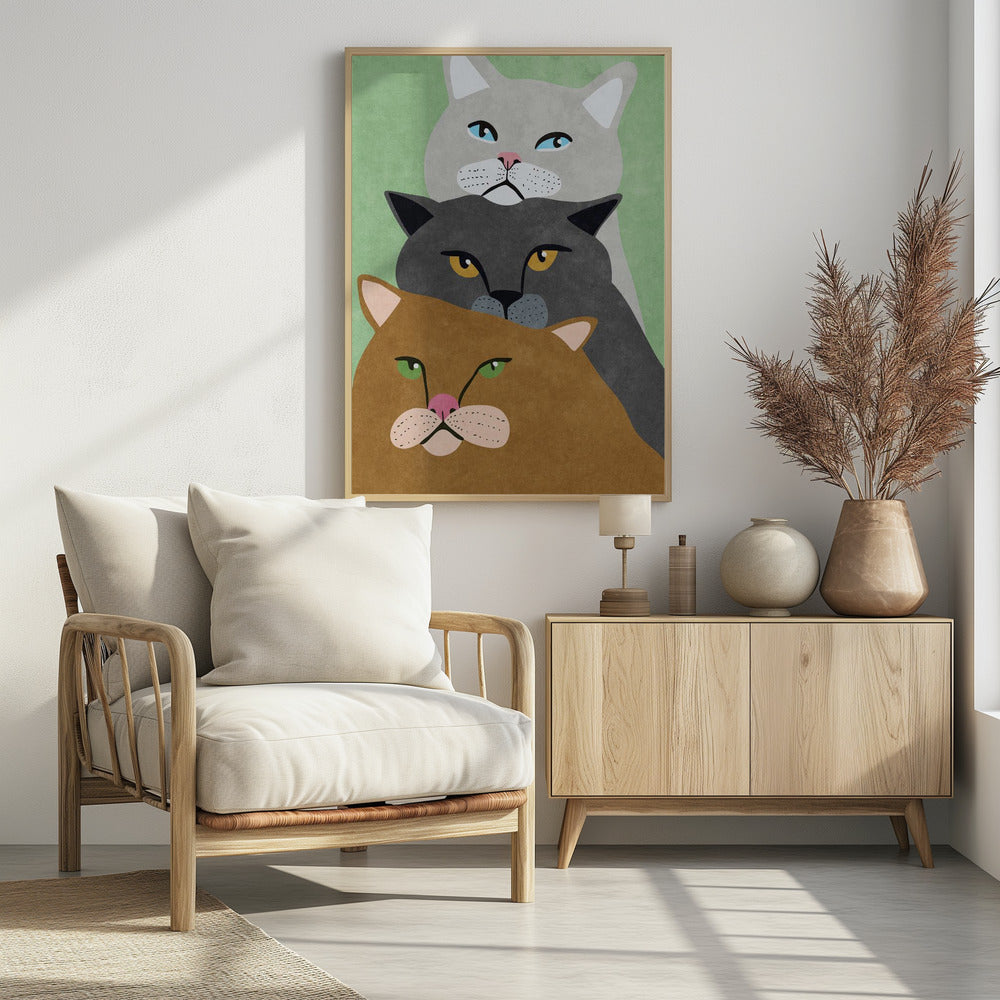 Cat Trio | Poster