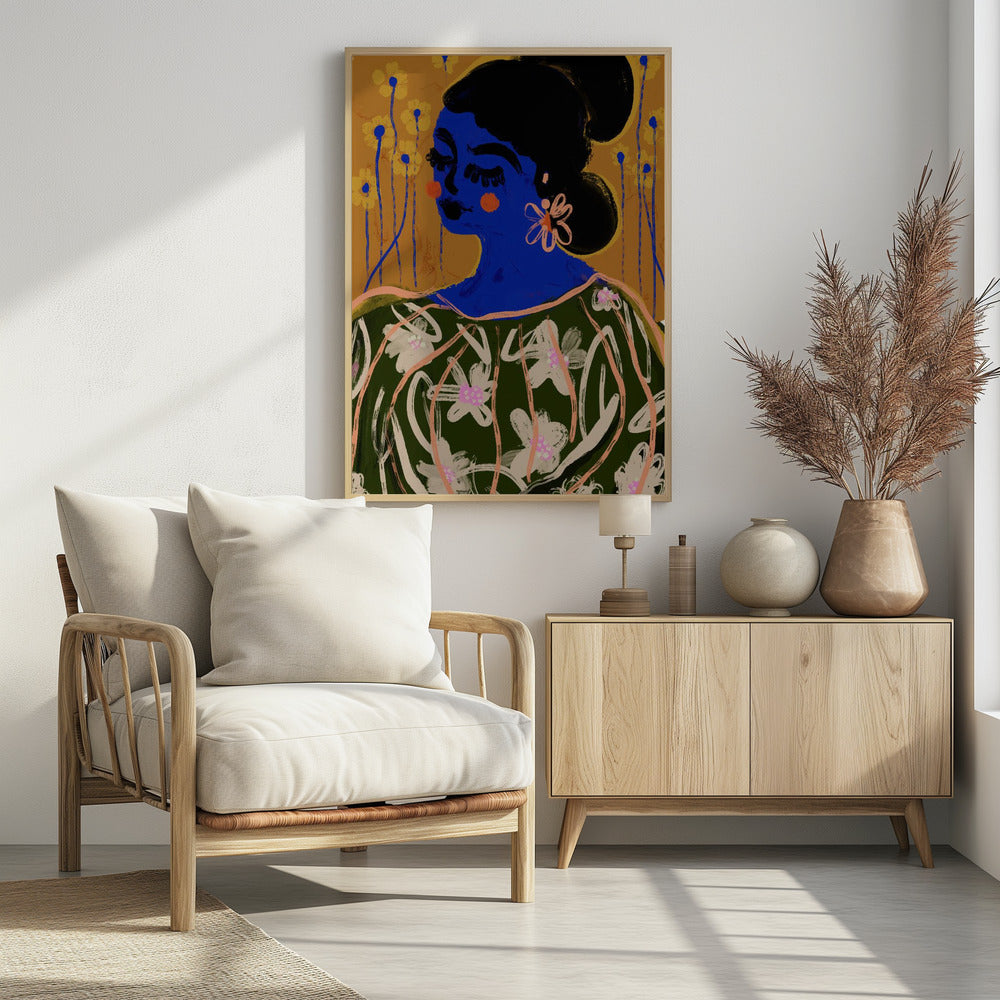 Blue Blossom Muse | Poster