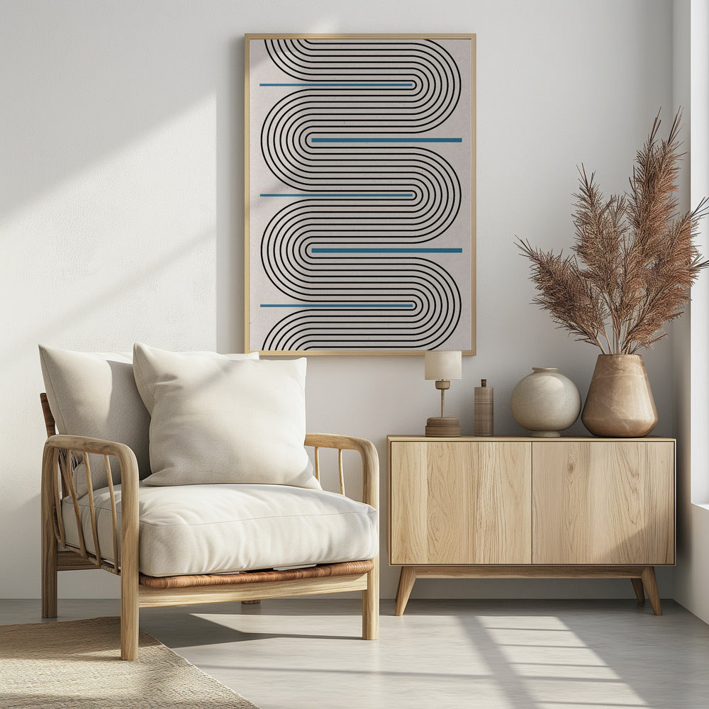 Curved Lines Harmony | Poster
