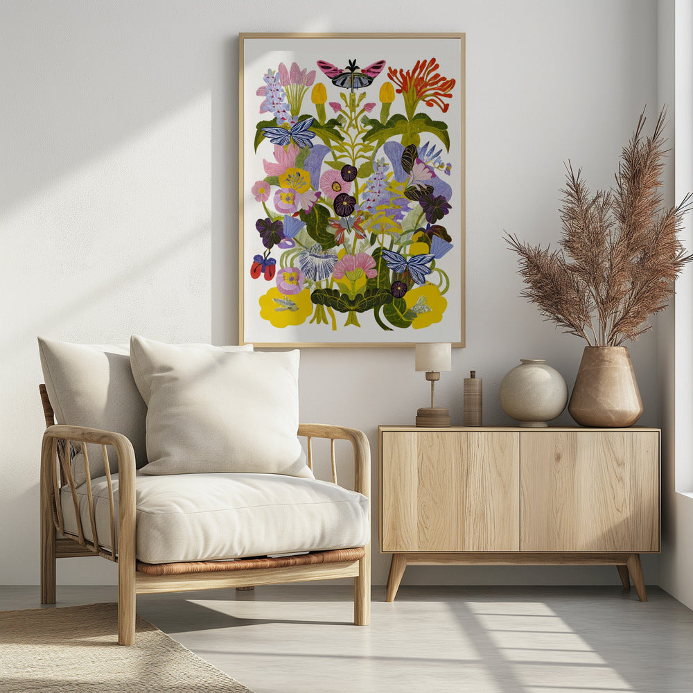 Abstract Autumn Floral | Poster