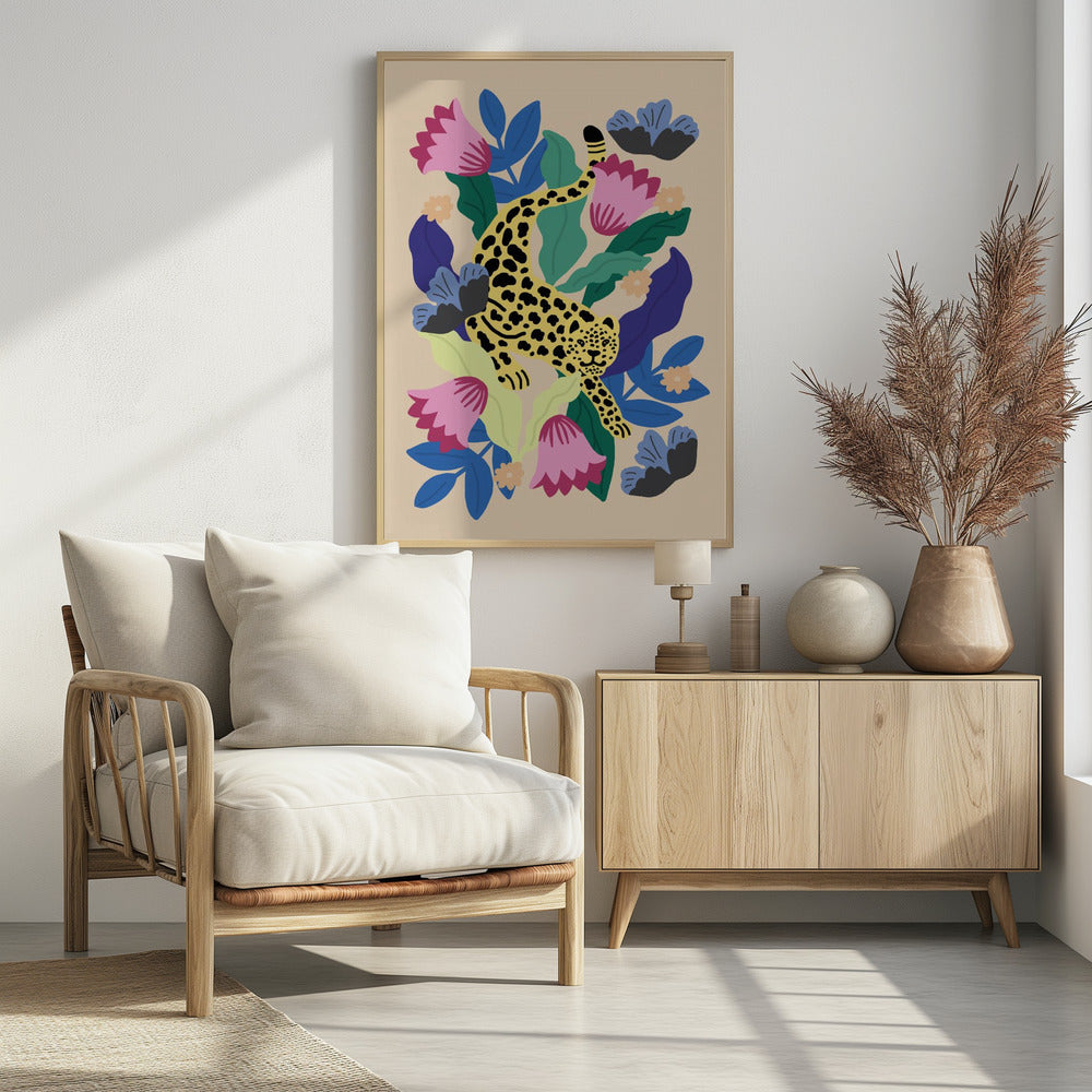 Floral Leopard | Poster