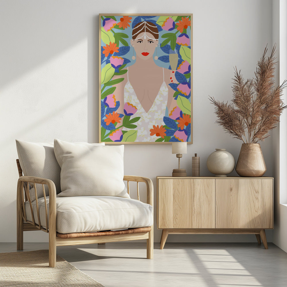 Summer Queen in Flowers | Poster