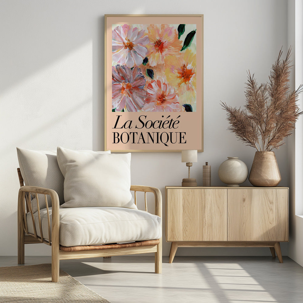 La Société Botanique Peach Flowers | Poster