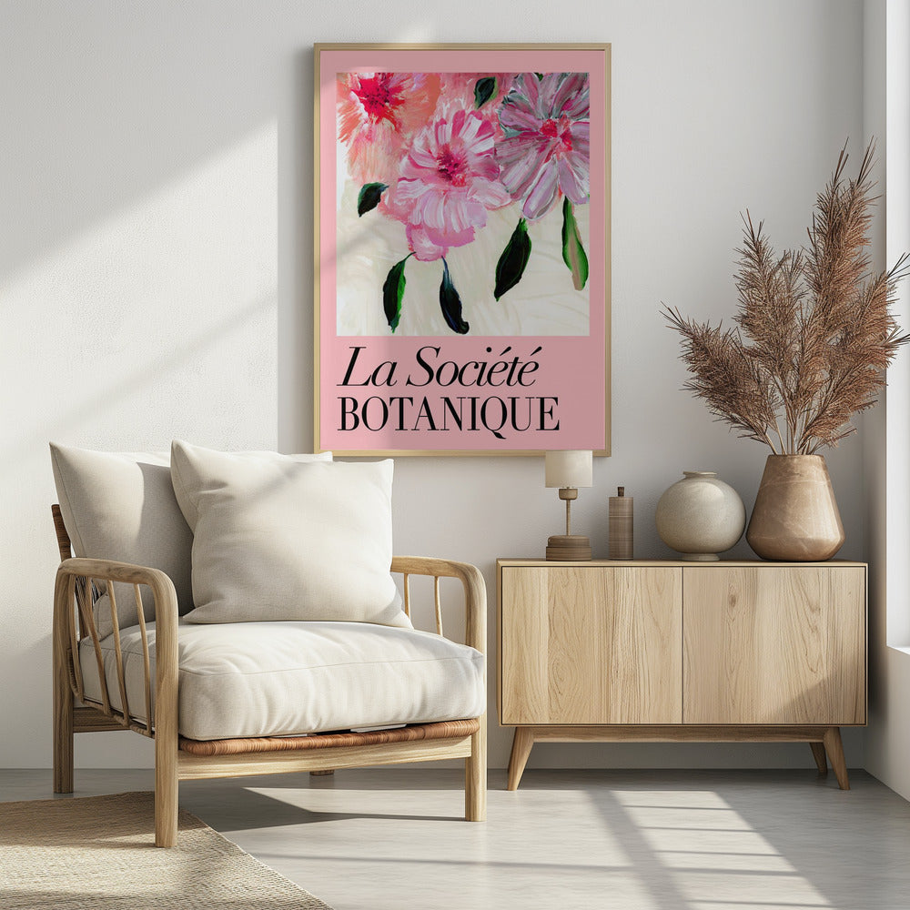 La Société Botanique Pink Flowers | Poster