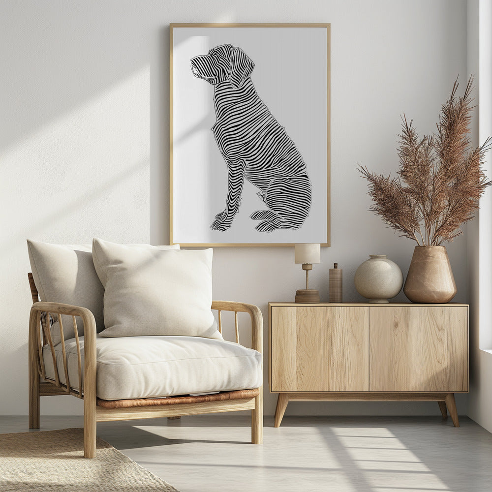 Lines art Dog | Poster