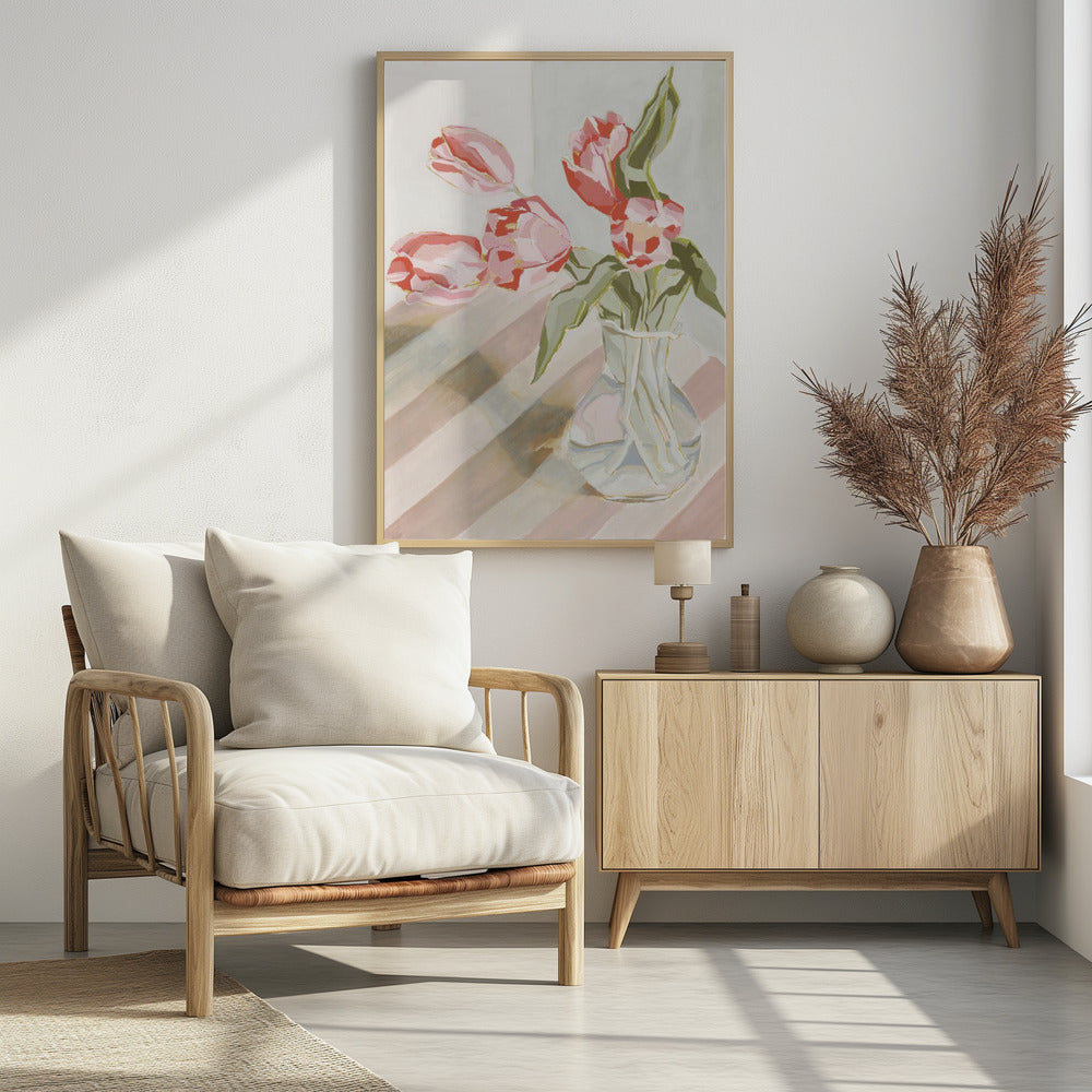 Tulips in a vase | Poster
