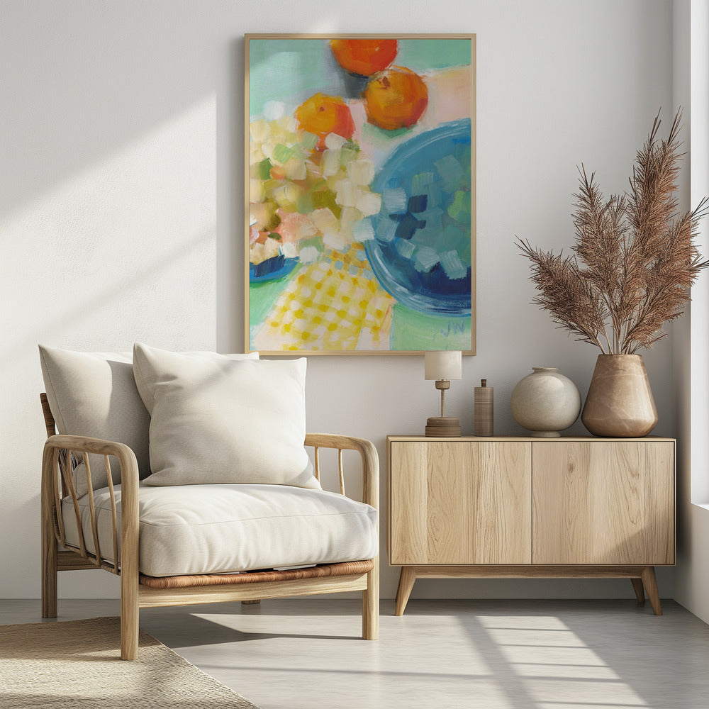 Oranges and Hydrangea | Poster