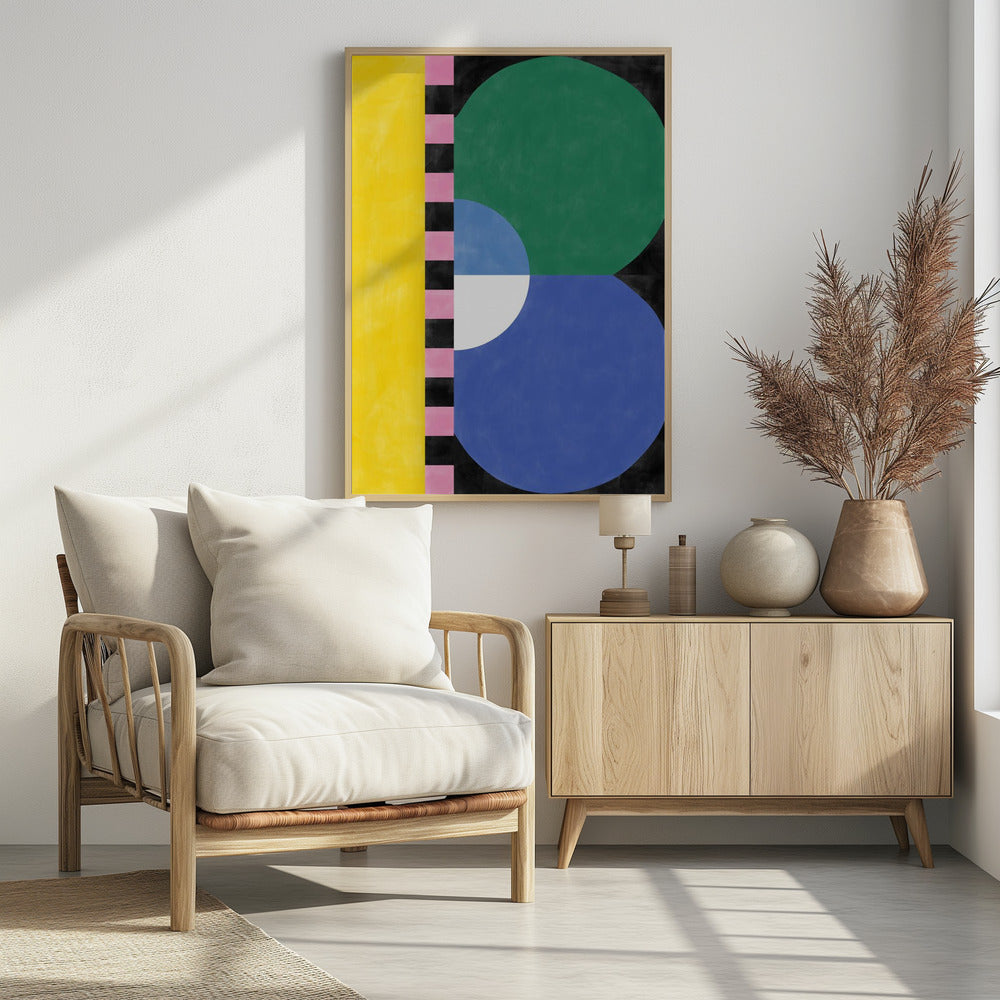 Colorful Geometry Block and shapes | Poster