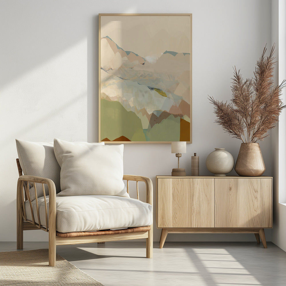 Peachy Mountain Range 1 | Poster