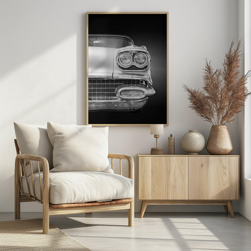 American classic car Bonneville 1958 Convertible | Poster