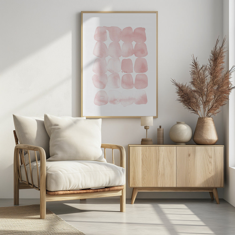 Abstract Blush Dots | Poster