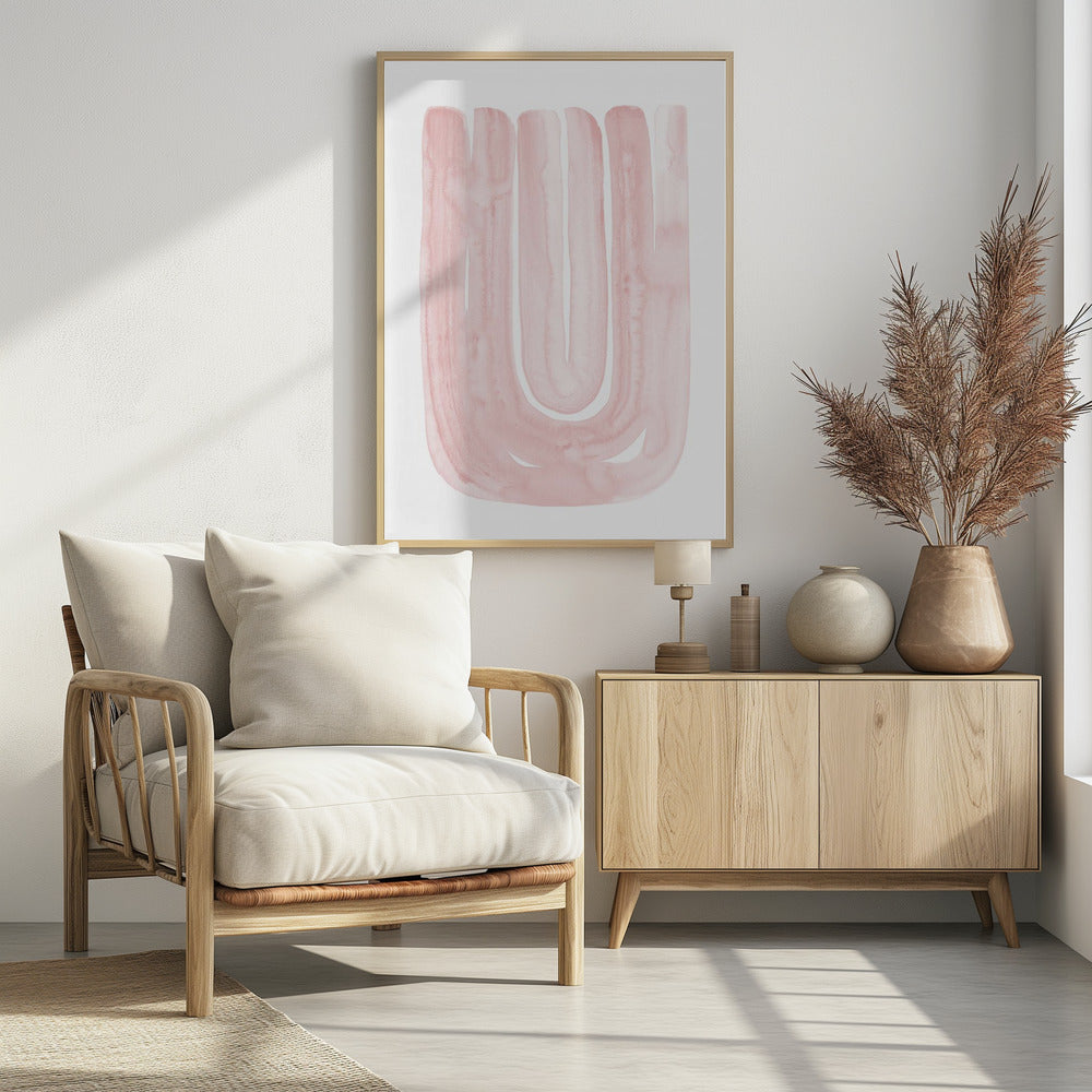 Abstract Blush Curves | Poster