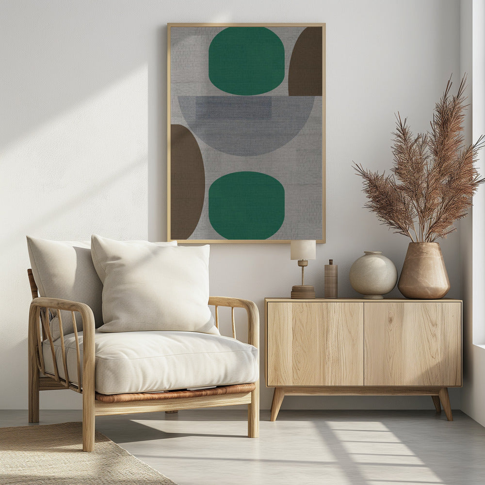 Woven Green Brown Grey 1 | Poster