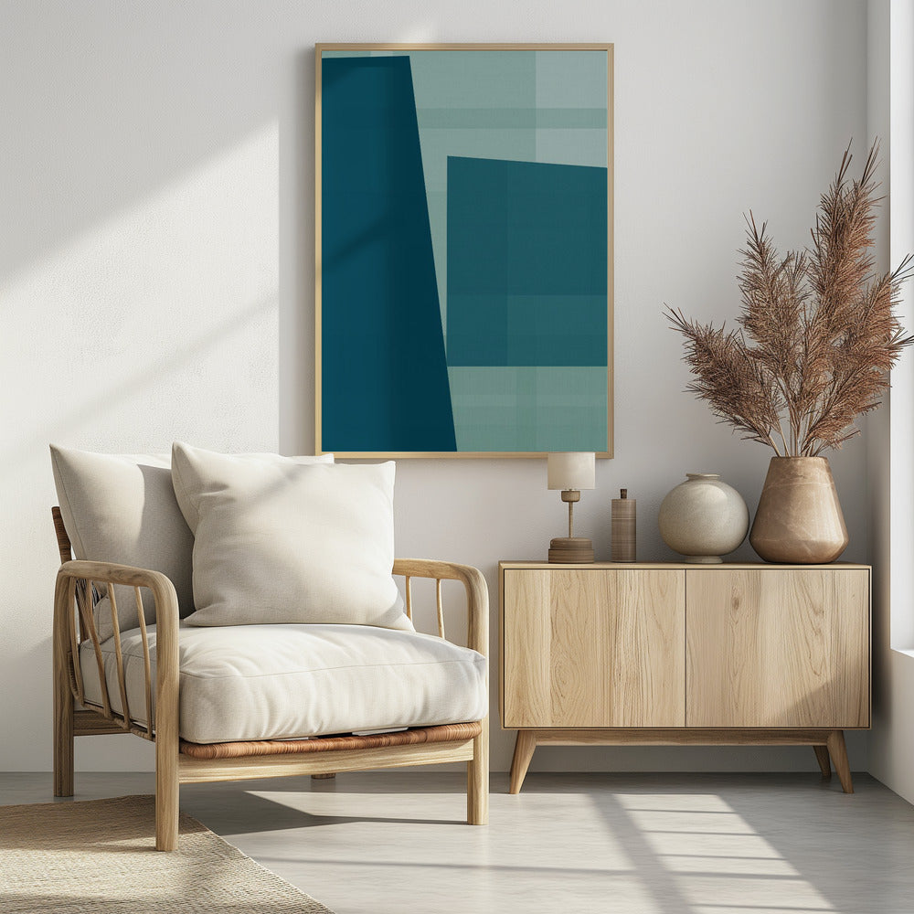 Woven Teal Jam 2 | Poster