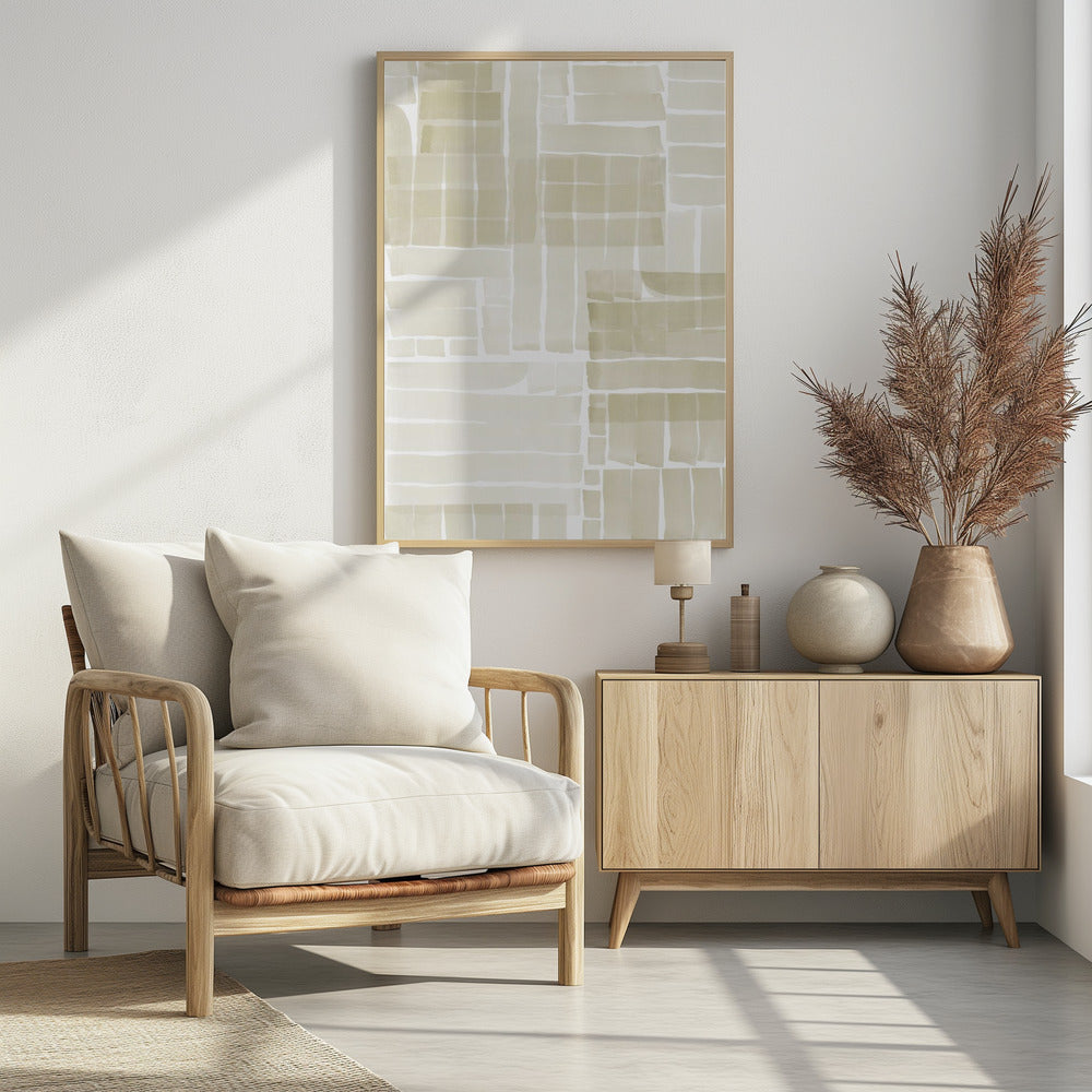 Neutral Tangle Grid 2 | Poster