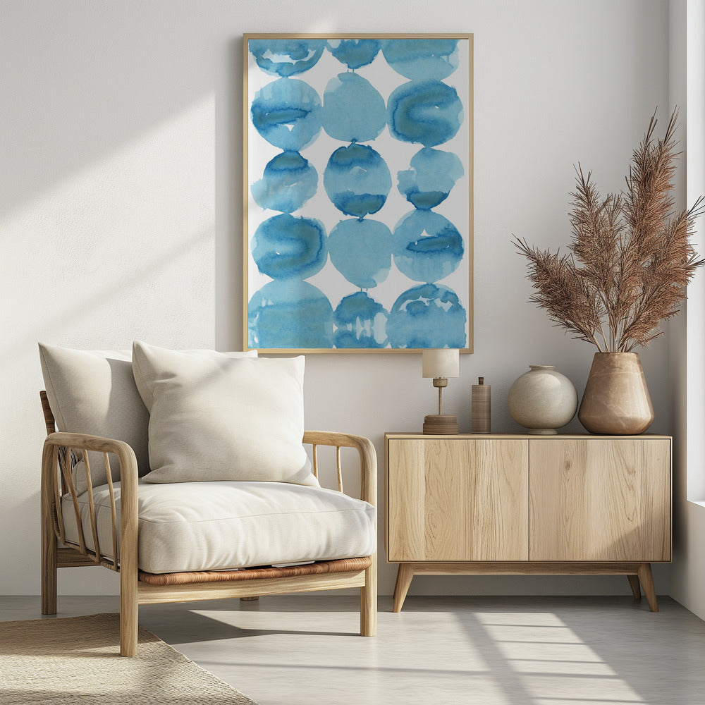Blue Watercolour 1 | Poster