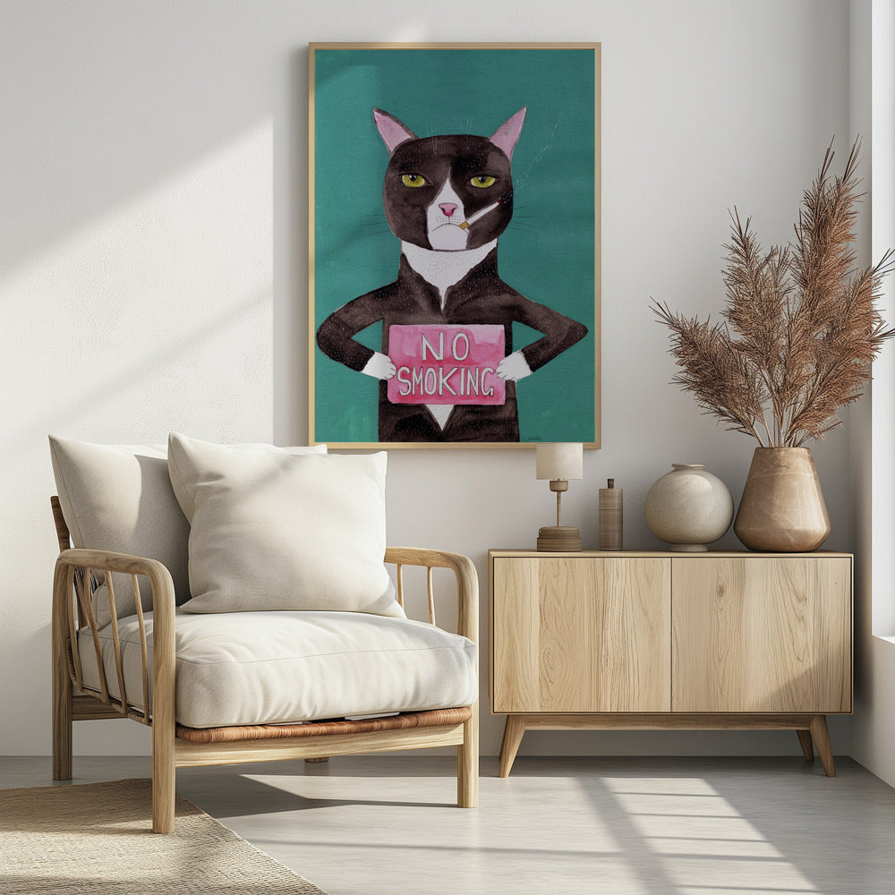Smoking cat | Poster