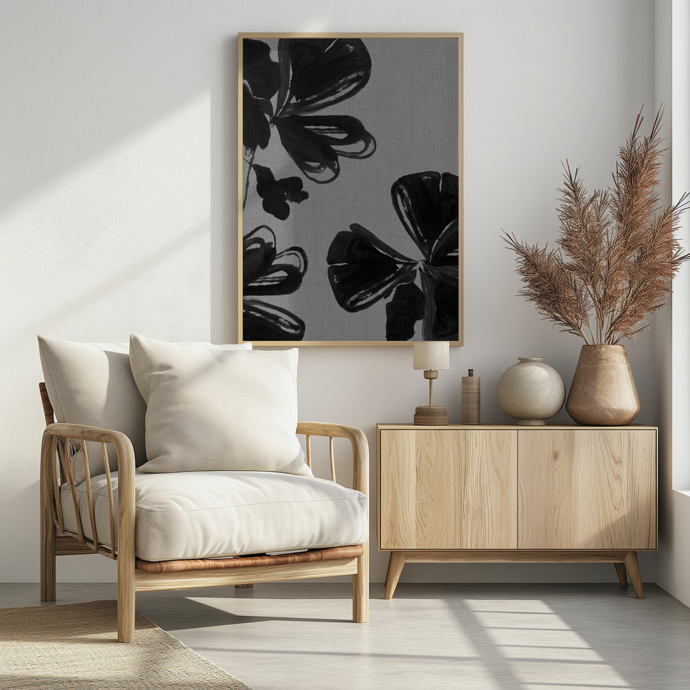 Black Floral 4 | Poster