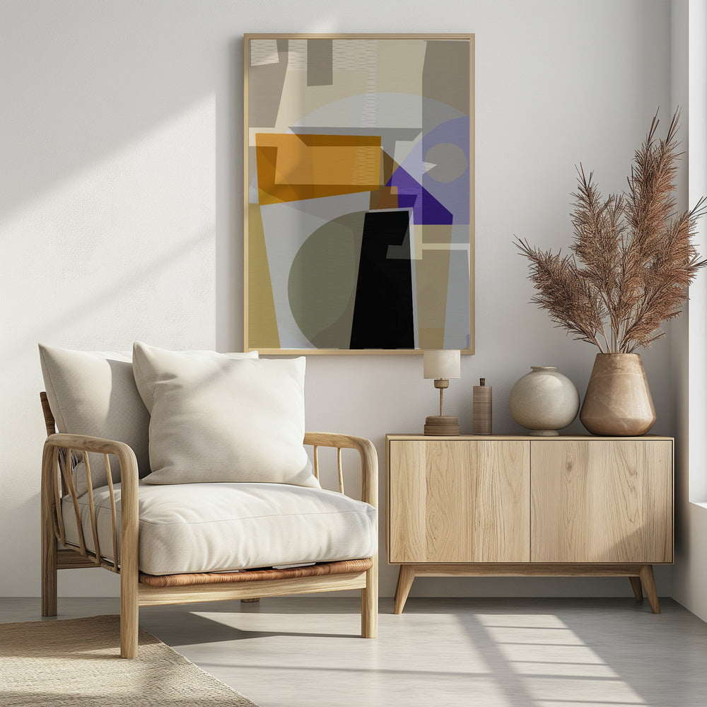 Yellow Purple Woven 3 | Poster