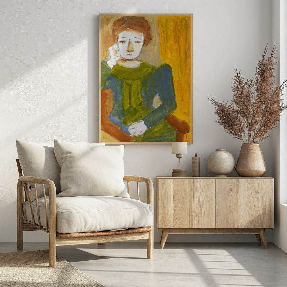 Lady Thinking | Poster