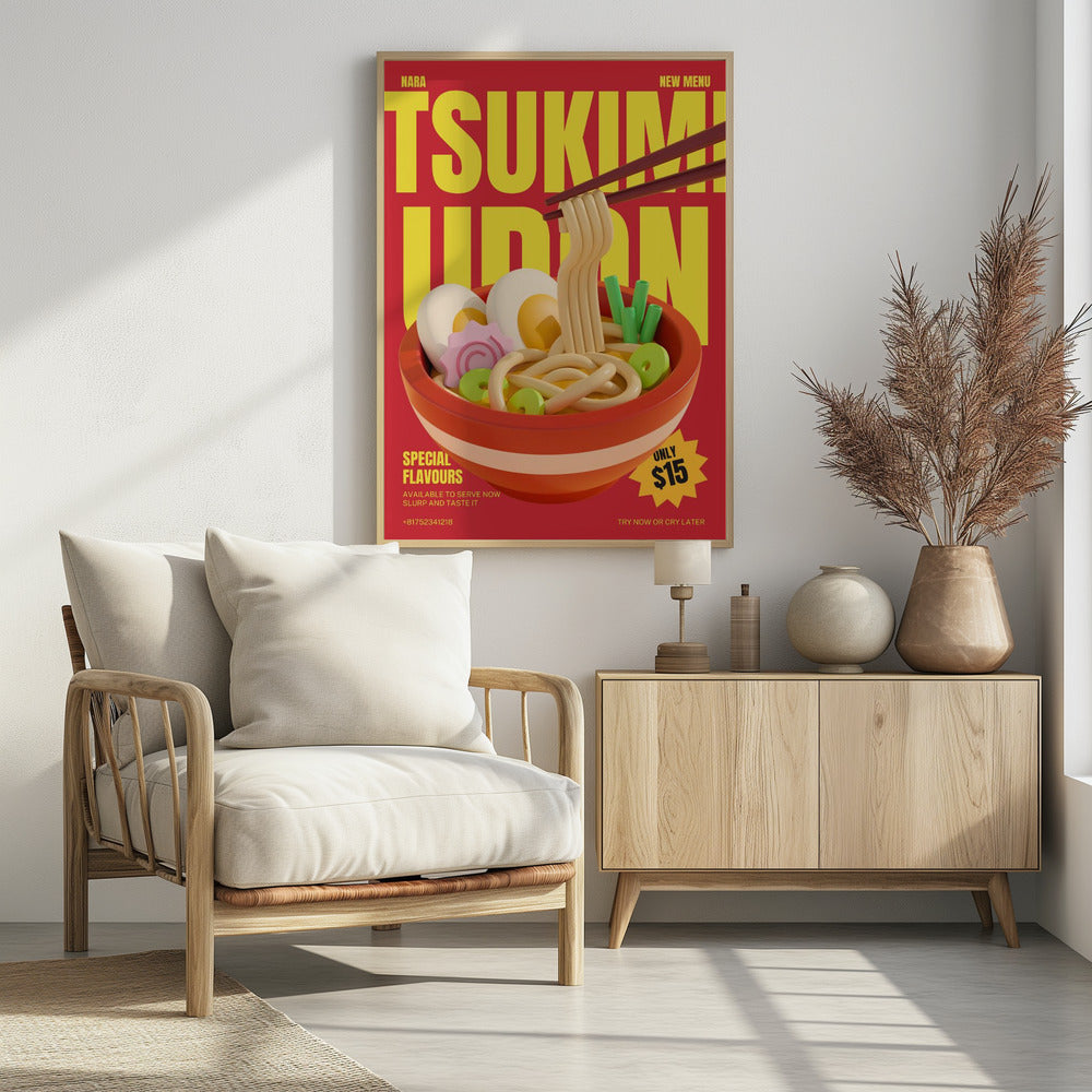 Tsukimi Udon Menu | Poster