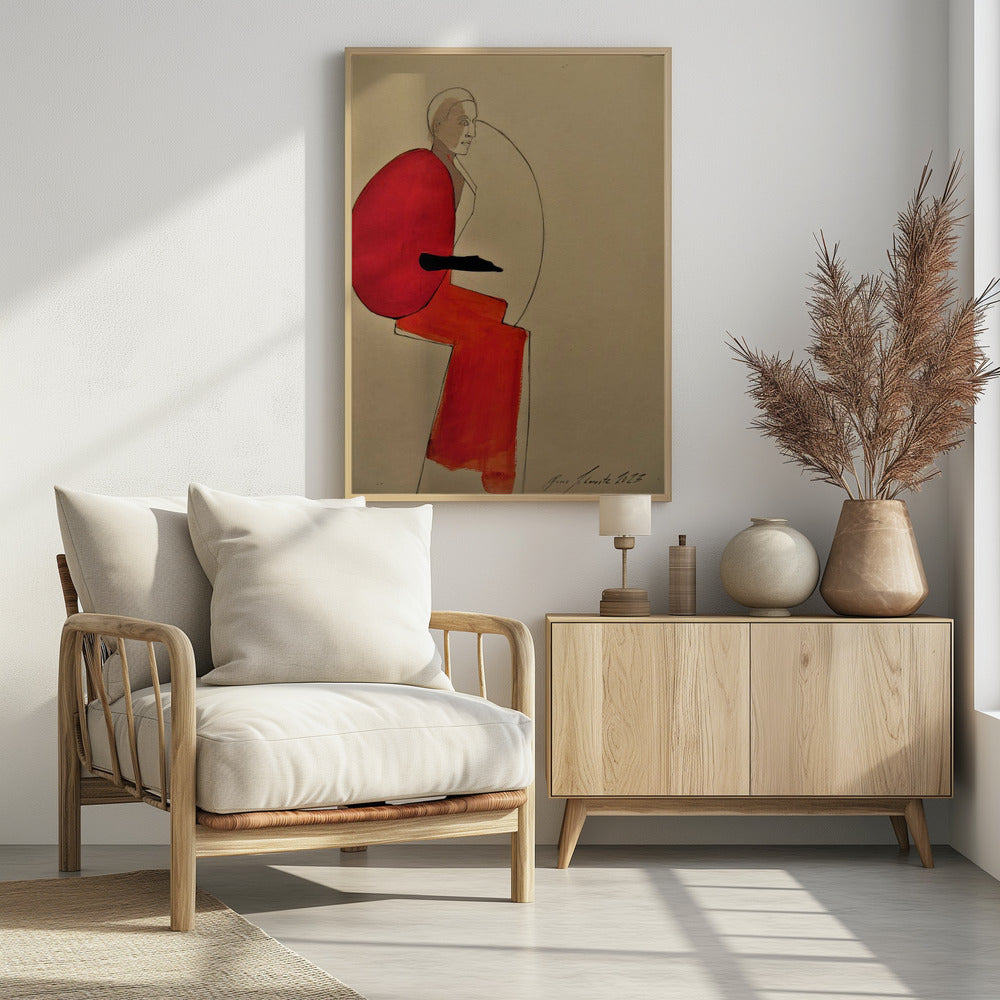 Woman In Red | Poster