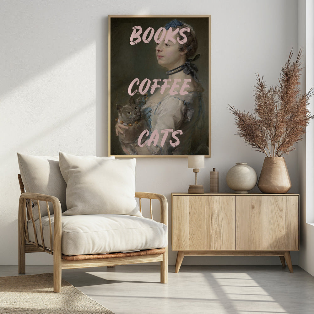 Bookscoffeecats Ratioiso | Poster