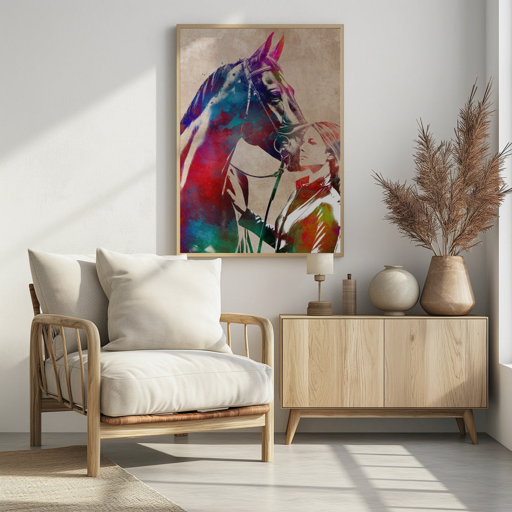 Horse Rider sport art | Poster