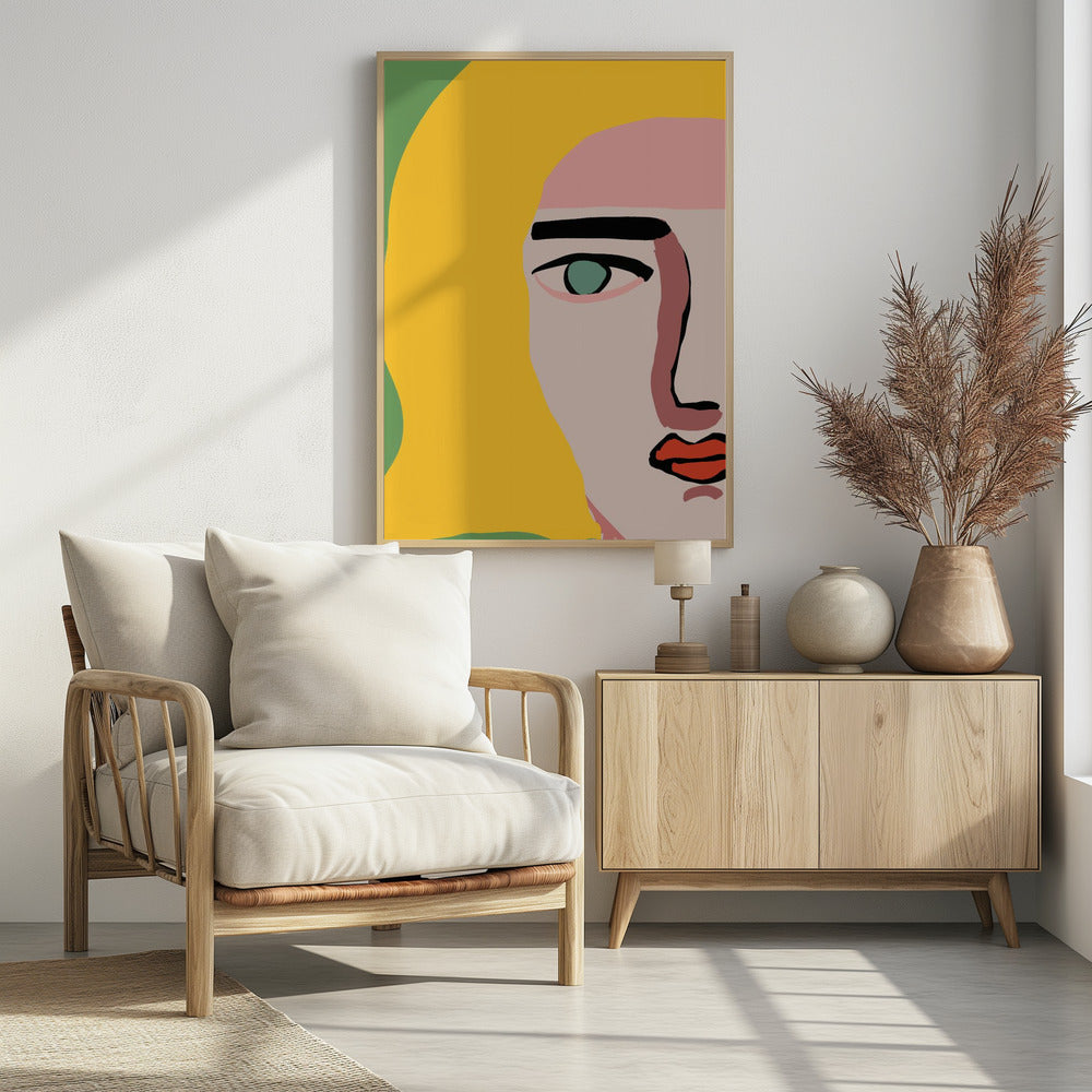 Closeup face blonde | Poster