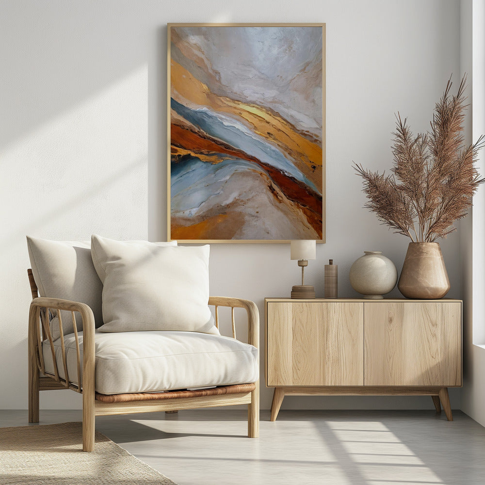 Golden Horizon Waves | Poster