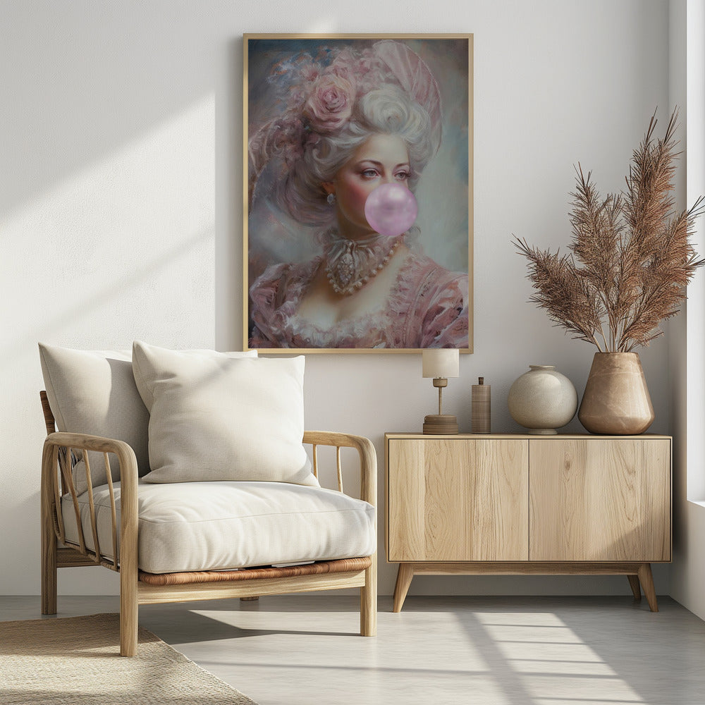 Pastel Marie Antoinette Bubble-Gum | Poster
