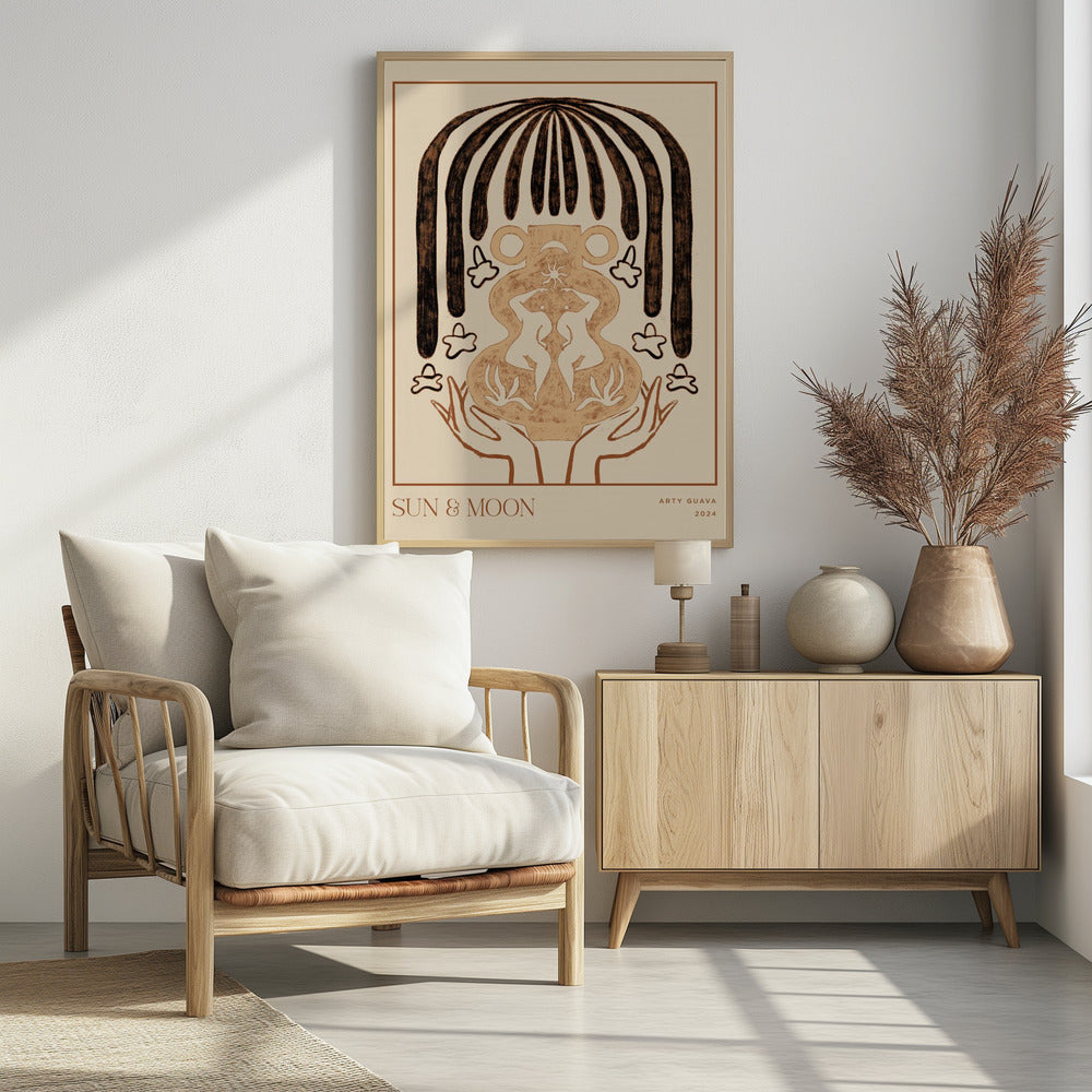 Vessel Collection : Sun &amp; Moon (LineArt) | Poster