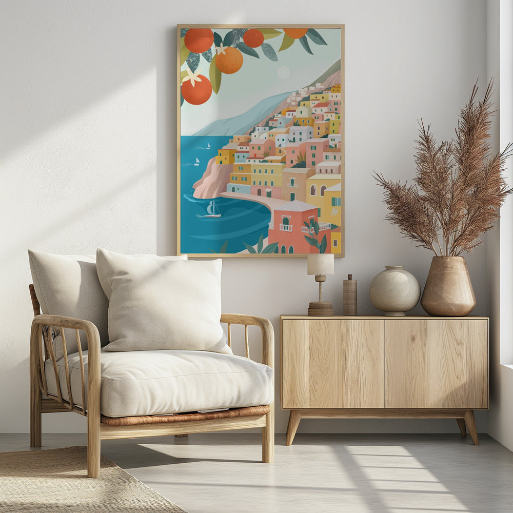 Positano Coast Italy | Poster