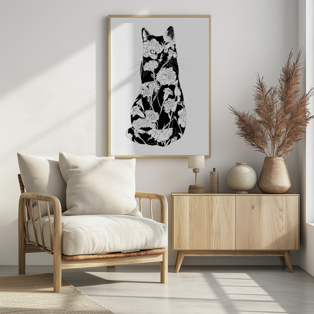 Carnation Cat Original | Poster