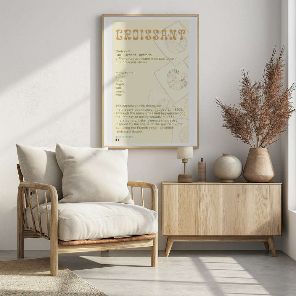 Croissant Coffee | Poster