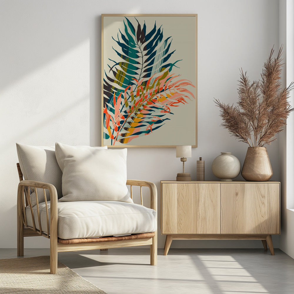 Colorful Palm Leaves | Poster