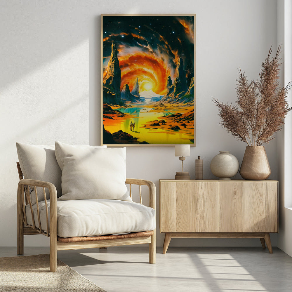 Romantic Space Walk | Poster