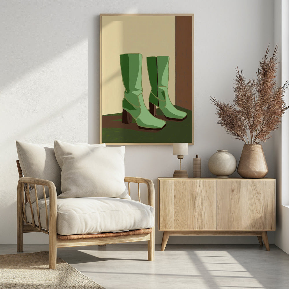 Green boots | Poster