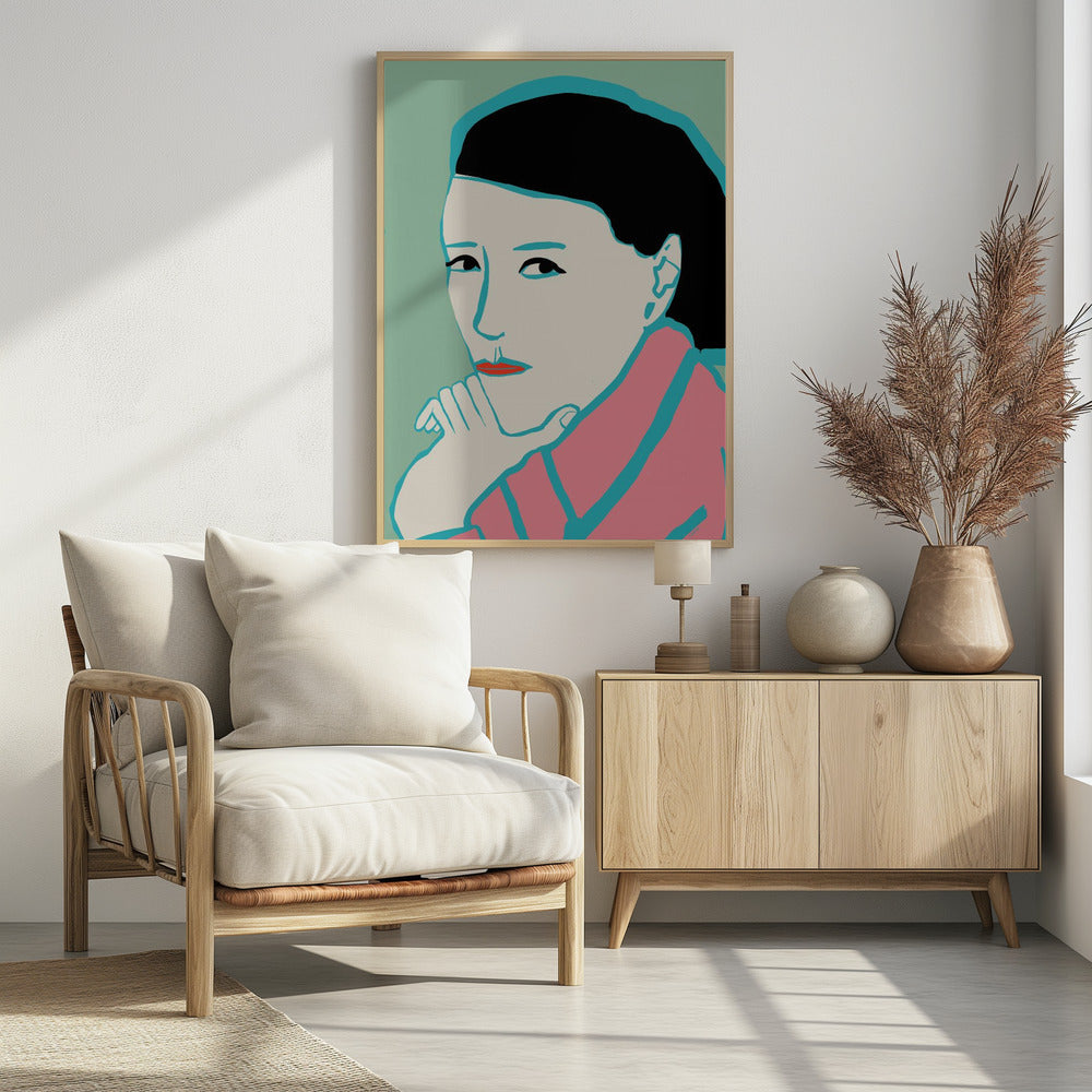 Woman looking | Poster