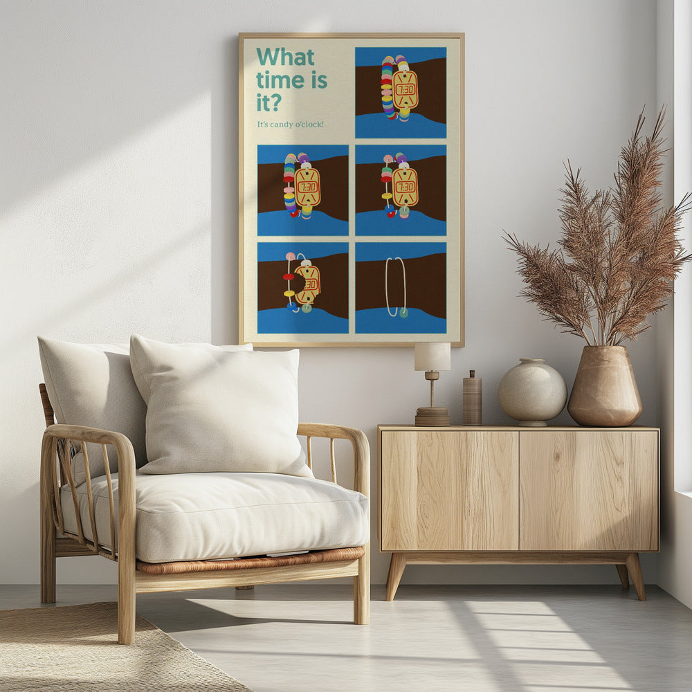 Poster Candy Clock | Poster